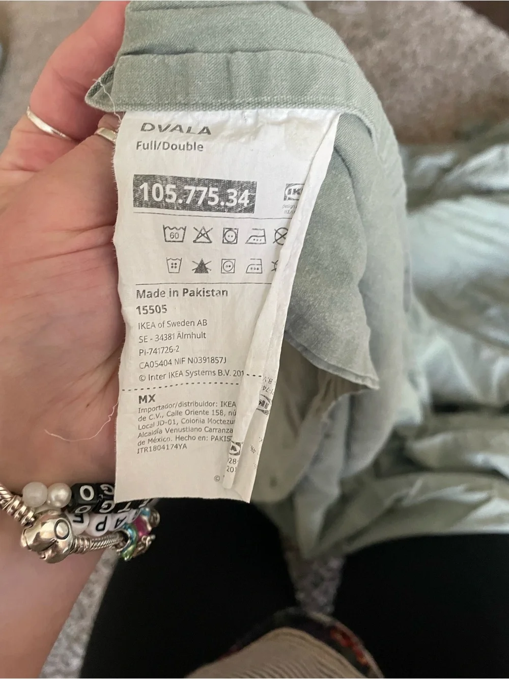 IKEA Sage Green Sheet Set